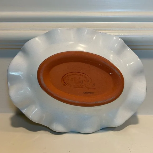 Vintage Mackenzie-Childs Soap Disk/Trinket Tray - Picture 3 of 8